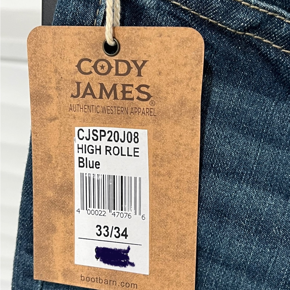Cody James, size 33 x 34, stackable straight